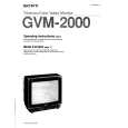 SONY GVM-2000 Owner's Manual cover photo
