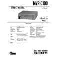 SONY MVRC100 Service Manual cover photo