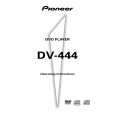 PIONEER DV-444/KCXQ Owner's Manual cover photo