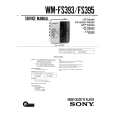 SONY WM-FS393 Service Manual cover photo
