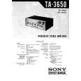 SONY TA3650 Service Manual cover photo