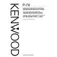 KENWOOD P-7X Owner's Manual cover photo