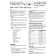 KENWOOD TKR-751 Owner's Manual cover photo