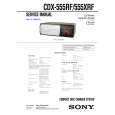 SONY CDX555RF Service Manual cover photo