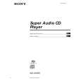 SONY SCDC555ES Owner's Manual cover photo