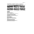 SONY GDM-1601 Owner's Manual cover photo