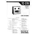 SONY TC387 Service Manual cover photo