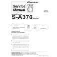 PIONEER S-A370/XTL/NC Service Manual cover photo
