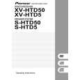 PIONEER X-HTD5/DBDXJ/RC Owner's Manual cover photo