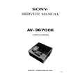 SONY AV3670CE Service Manual cover photo