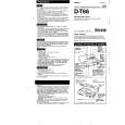 SONY D-T66 Owner's Manual cover photo