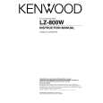 KENWOOD LZ-800W Owner's Manual cover photo