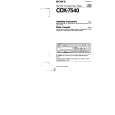 SONY CDX-7540 Owner's Manual cover photo