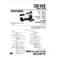 SONY CCD-VX1E Service Manual cover photo