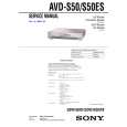 SONY AVDS50 Service Manual cover photo