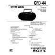 SONY CFD-44 Service Manual cover photo