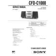 SONY CFDC1000 Service Manual cover photo