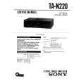 SONY TAN220 Service Manual cover photo