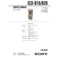 SONY ICDB16 Service Manual cover photo