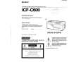 SONY ICF-C600 Owner's Manual cover photo