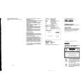 SONY FD-280 Owner's Manual cover photo