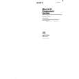 SONY MHC-MC1 Owner's Manual cover photo