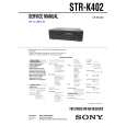 SONY STRK402 Service Manual cover photo