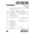 SONY CDP292 Service Manual cover photo