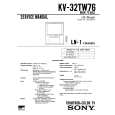SONY KV32TW75 Service Manual cover photo