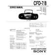 SONY CFD-7 Service Manual cover photo