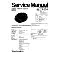 TECHNICS SLXP570 Service Manual cover photo