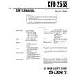 SONY CFD-255S Service Manual cover photo