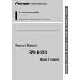 PIONEER GM-D505 Owner's Manual cover photo