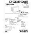 SONY KVD2533 Service Manual cover photo