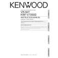 KENWOOD VR507 Owner's Manual cover photo