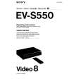 SONY EV-S550 Owner's Manual cover photo