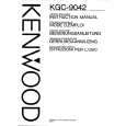 KENWOOD KGC9042 Owner's Manual cover photo