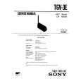 SONY TGV3E Service Manual cover photo