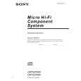 SONY CMT-EP404 Owner's Manual cover photo