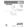 SONY MDR64 Parts Catalog cover photo