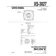 SONY XS-3027 Service Manual cover photo